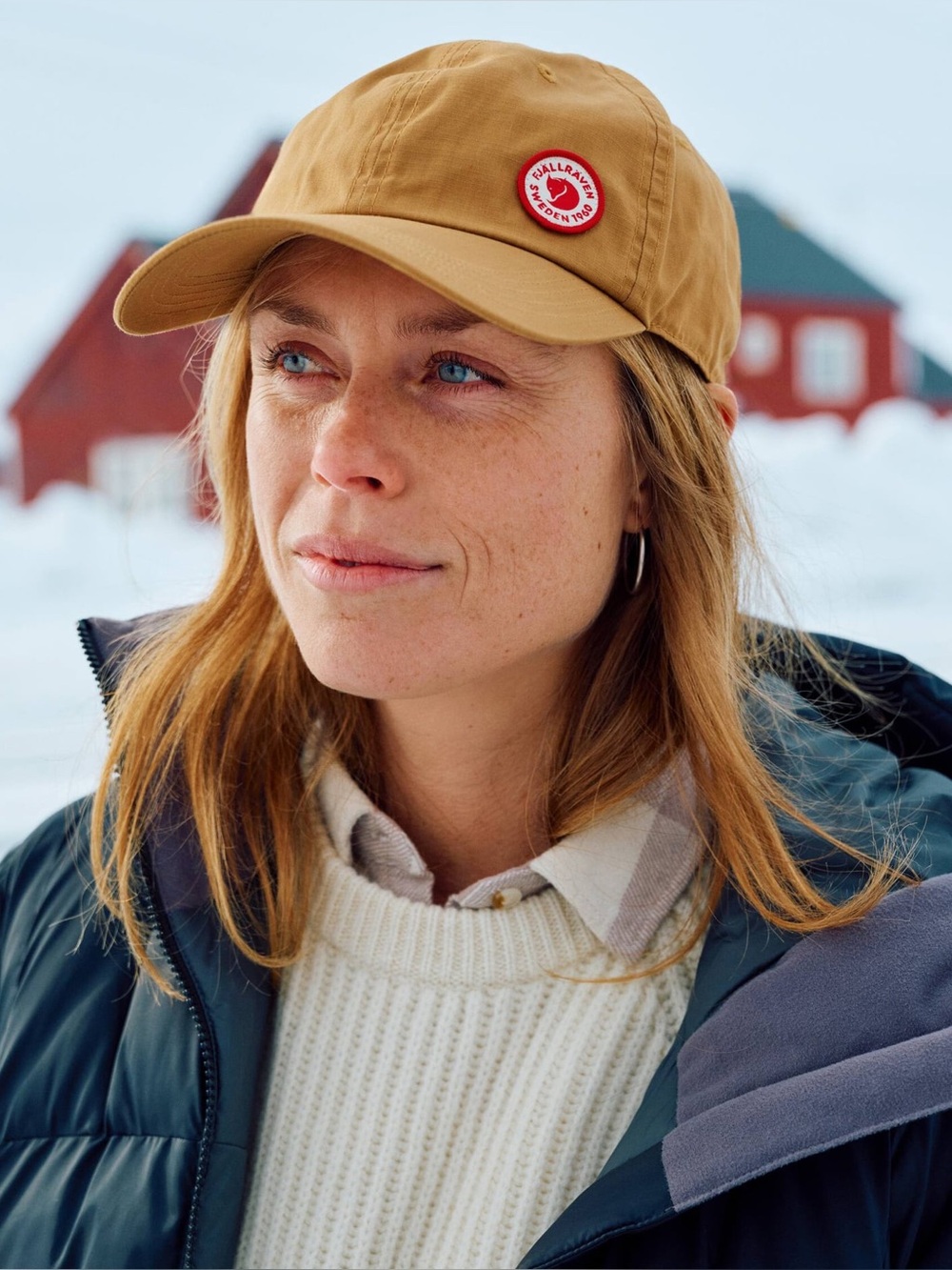 Fjallraven Logo Hat, Dark Navy Unisex Adjustable Lightweight size L/XL